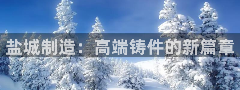 天辰娱乐主页：盐城制造：高端铸件的新篇章